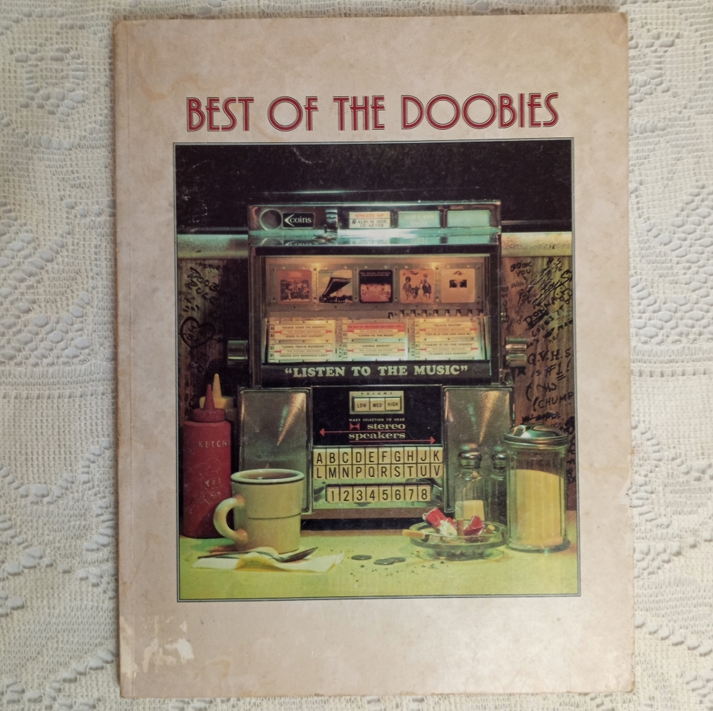 1977 The Best Doobies Doobie Brothers Sheet Music Black Water Book Vintage